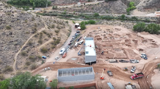 mutli pool aerial view